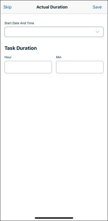 Actual Task Duration in Go for Android