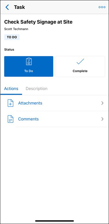 Task Details Screen in Go for Android