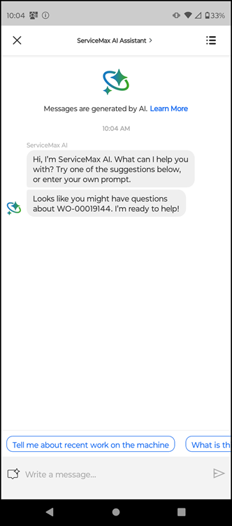 AI Chat Greetings