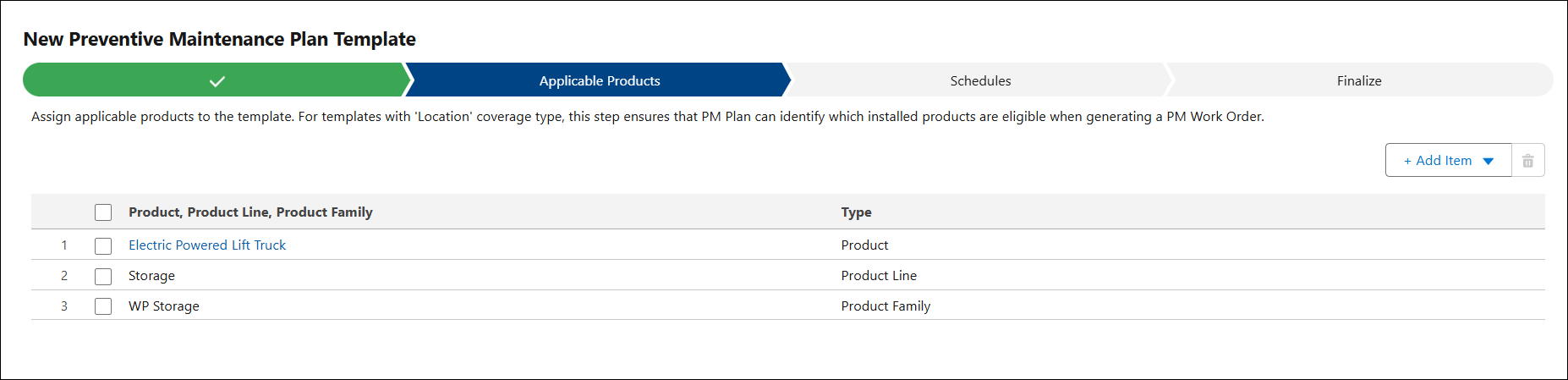 Applicable Products