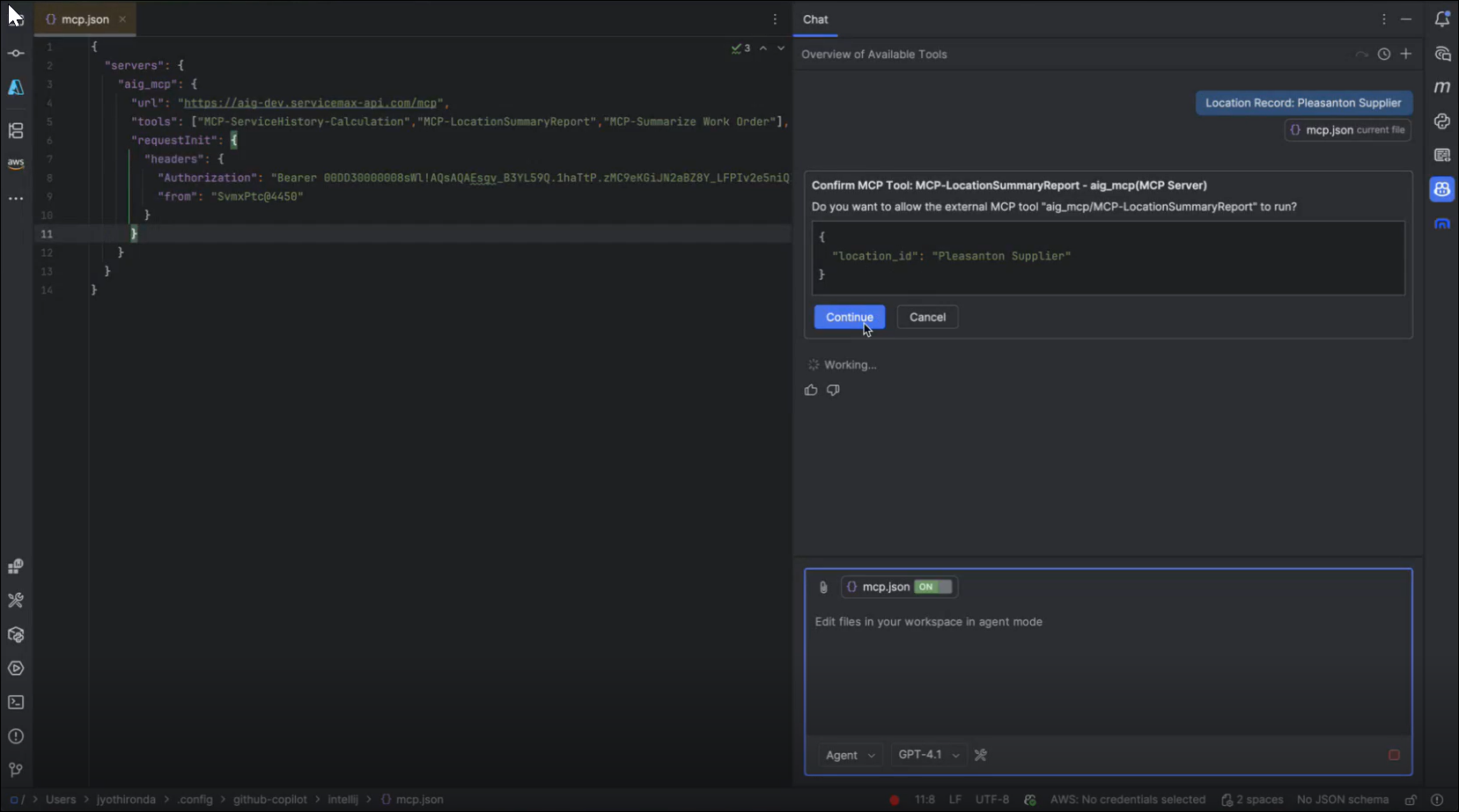 Confirming Access to MCP Server