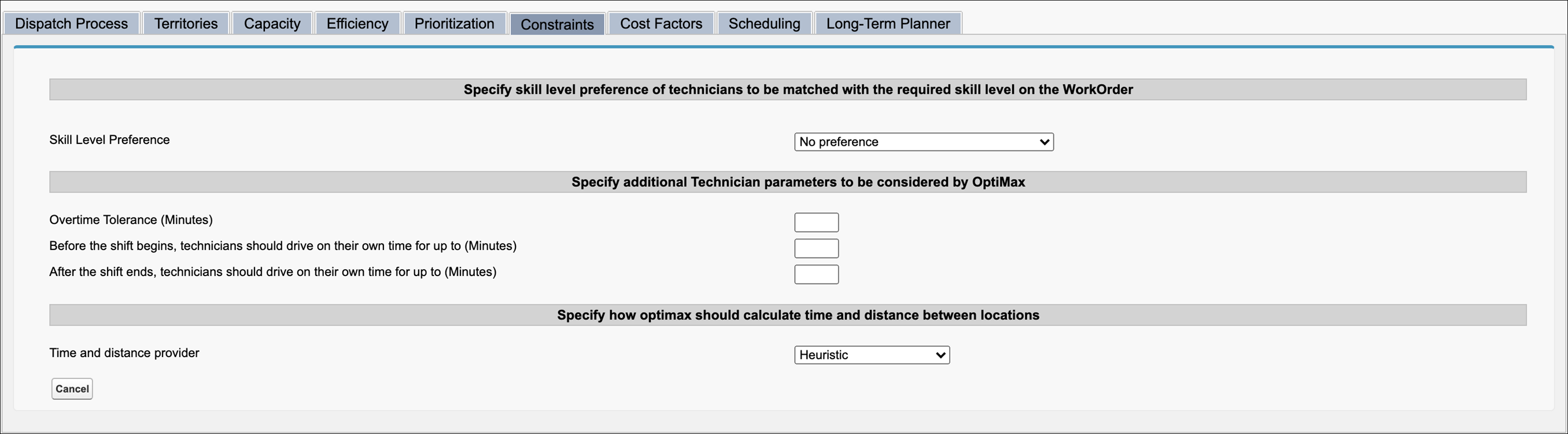 Defining Constraints