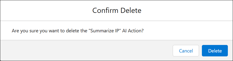 Confirm Delete