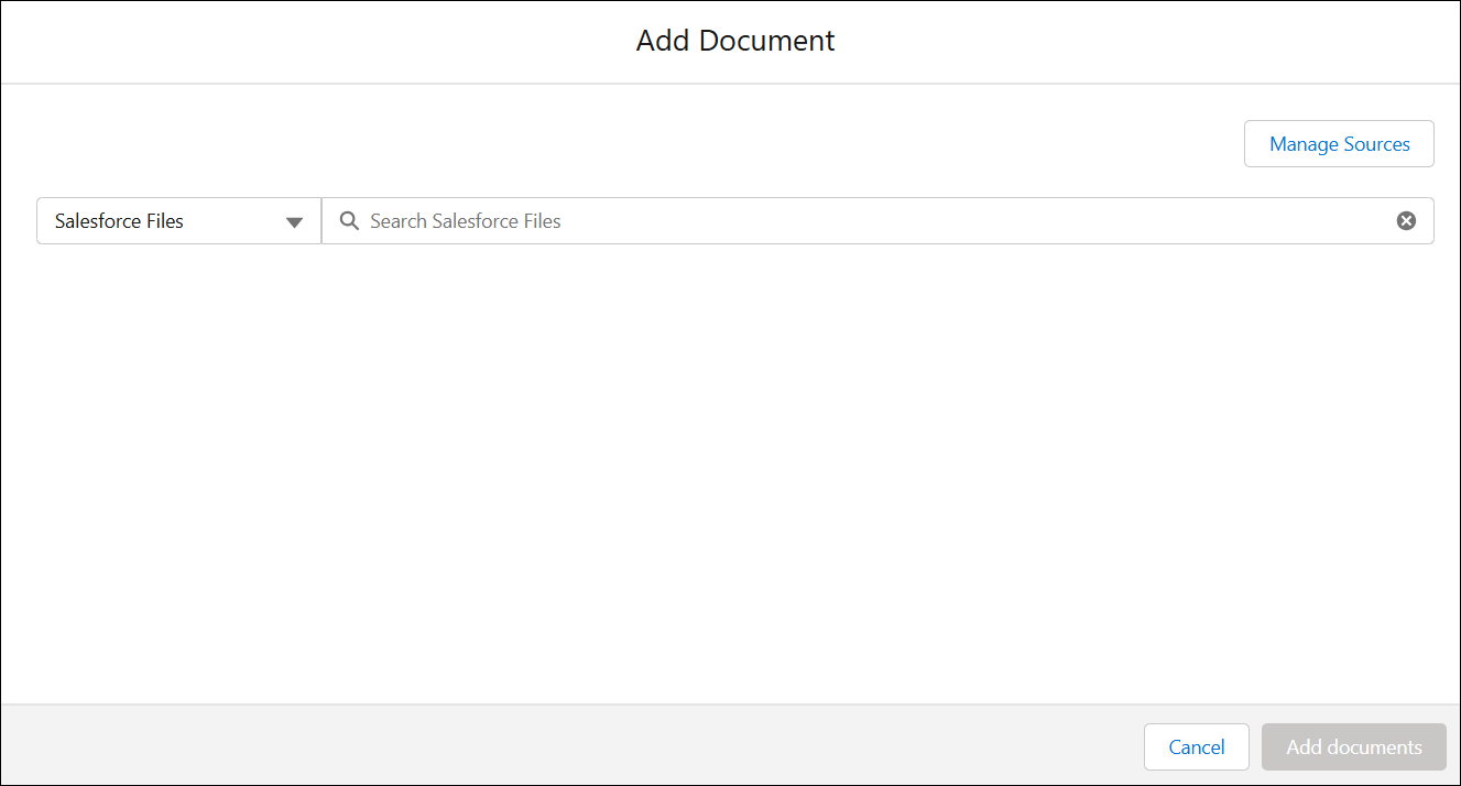 Add Document screen