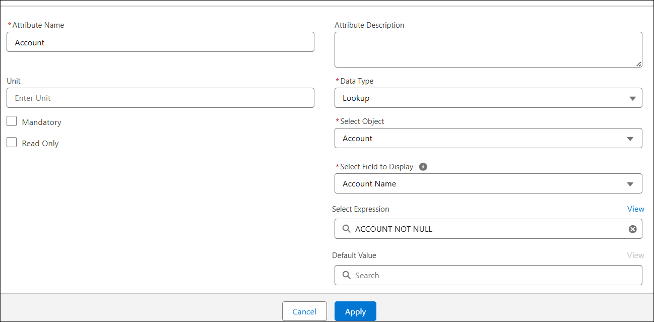 Lookup Attribute