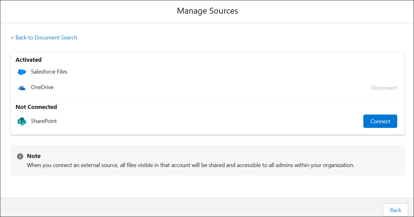 Manage Sources