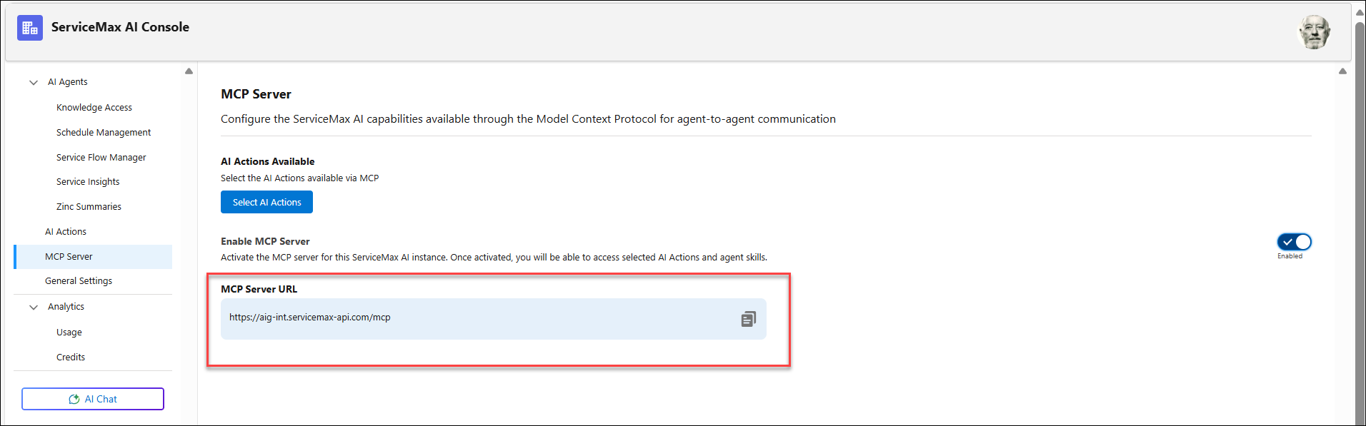 MCP Server URL