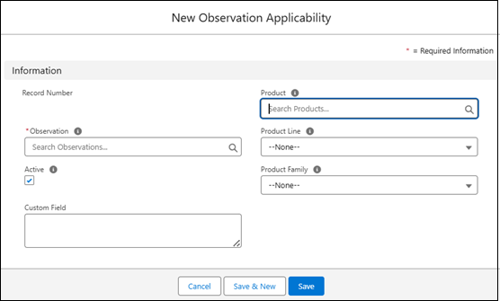 New Observation Applicability