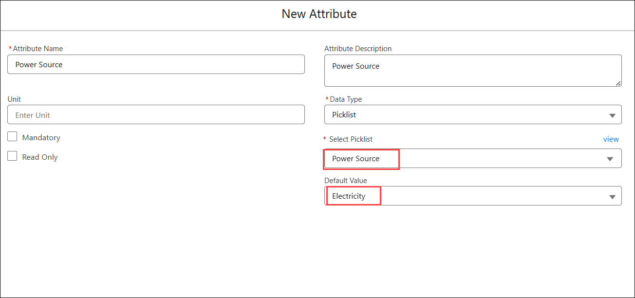 Select Picklist
