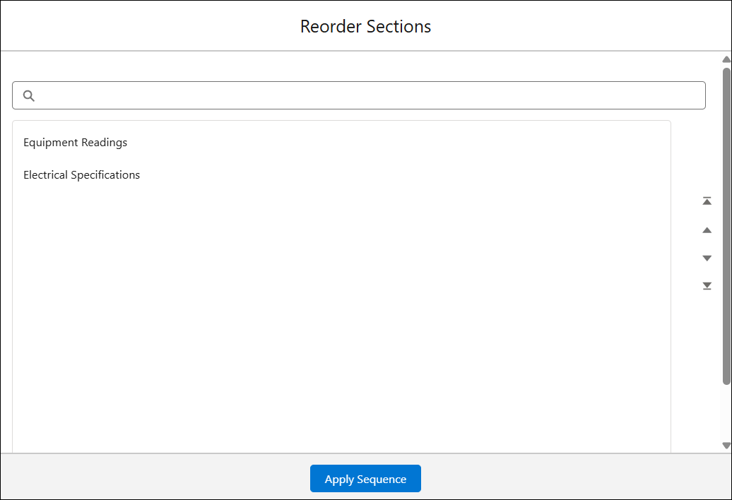 Reorder Sections