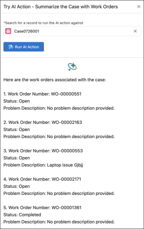 Try AI Action for Case