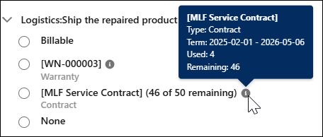Service/Maintenance Contract Details