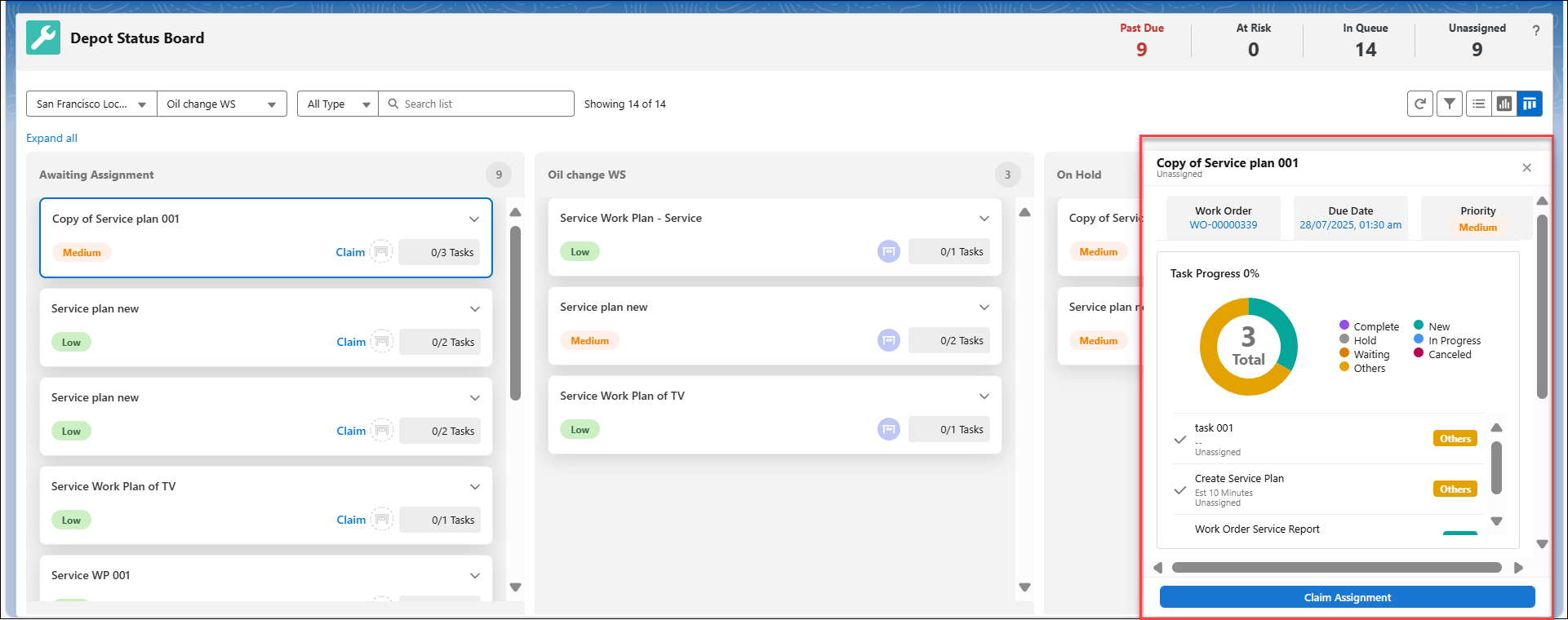Work Plan Drawer Link