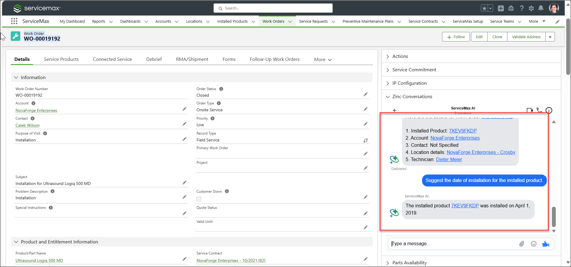 Clickable Record Links in Zinc Desktop Application